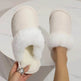 Winter Warm Plush Slippers Home Indoor Non-slip Bedroom Floor Soft Fuzzy Slipper For Couple Fashion Solid House Shoes - EX-STOCK Canada