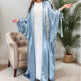 Simple Middle East Turkey Solid Color Plus Size Satin Robe Dubai Abaya Coat Turkey Abaya Kimono - EX-STOCK Canada