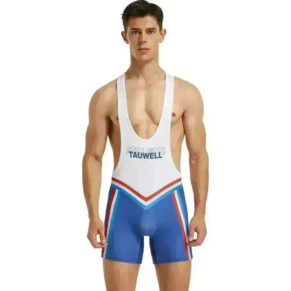 Men's Fitness Swimming Shark Pants Bodysuit Thong - EX-STOCK CANADA