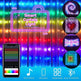 Bluetooth RGB LED Curtain String Lights — product view 3 of 12 | EX-STOCK