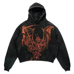 Men's And Women's Fashion Punk Design Fleece Printed Hoodie top - EX-STOCK CANADA