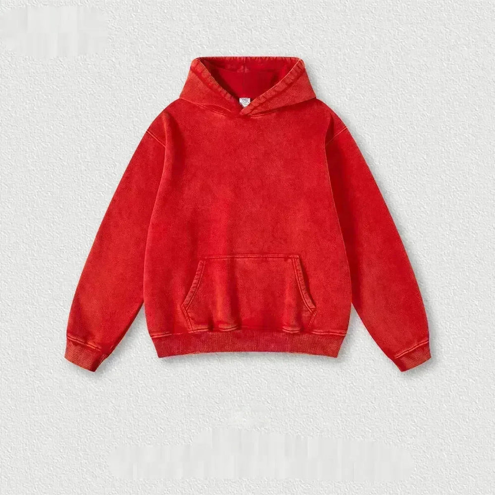 Men's Fashion Retro Velvet Hoodie Sweatshirt Pullover top - EX-STOCK CANADA