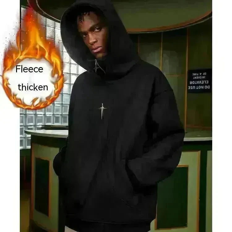 Fashion Turtleneck Street Hip pop Hoodie Sweatshirt Men - EX-STOCK CANADA