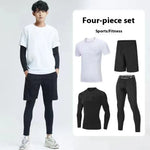 Sports Suit Gym Tights Quick-drying Morning And Night Running Workout Clothes - EX-STOCK CANADA