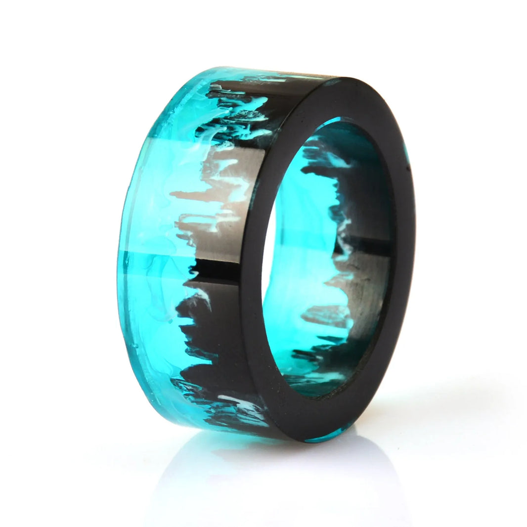 Blue Magic Magic Forest Small  Diy Handmade Resin Ring - EX-STOCK CANADA