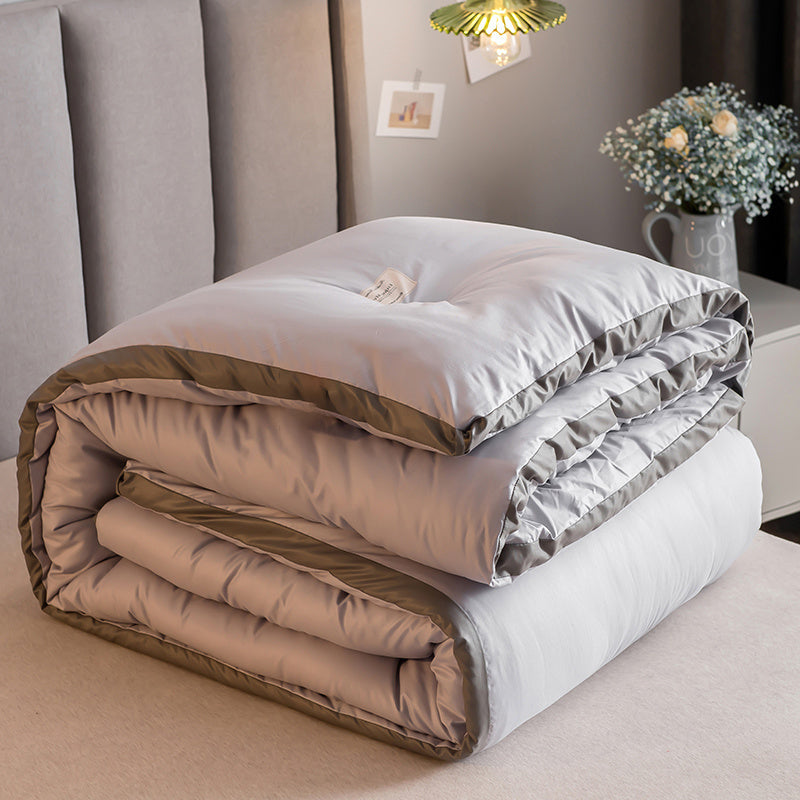 Simple Style Embroidered Skin-friendly Down Velvet Duvet EX-STOCK Canada 
