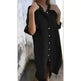 Women Loose Casual Half Sleeve Cotton Linen Buttoned down  Shirt Dress - EX-STOCK CANADA