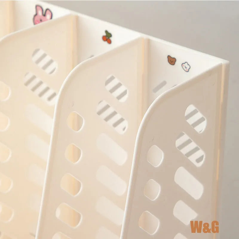 Plastic Desk Organizer File Tray Book Stand Office Rack - EX-STOCK CANADA