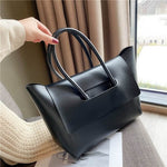 Fashion Leather Shoulder Bag Large Capacity Handbags Simple Retro Tote Bags - EX-STOCK Canada