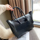 Fashion Leather Shoulder Bag Large Capacity Handbags Simple Retro Tote Bags - EX-STOCK Canada