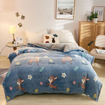 Plush Thick Snowflake Duvet Cover Single Piece Flannel EX-STOCK Canada 
