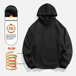 American Fleece Lined Drawstring Hoodie Sweatshirt Pullover for Men - EX-STOCK CANADA