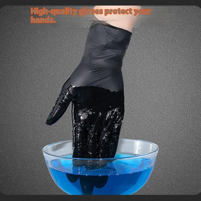 Gants jetables en nitrile épaissis de qualité alimentaire étanches 