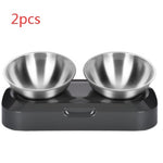 Pet Stainless Steel Bowl Pet Double Night EX-STOCK Canada 
