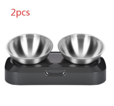 Pet Stainless Steel Bowl Pet Double Night EX-STOCK Canada 