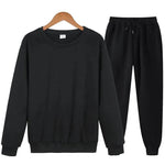 Autumn Winter street fashion Plain Crew neck Sweatsuit for men - EX-STOCK Canada