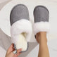 Winter Warm Plush Slippers Home Indoor Non-slip Bedroom Floor Soft Fuzzy Slipper For Couple Fashion Solid House Shoes - EX-STOCK Canada