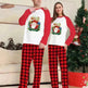 Christmas Parent-Child Clothes Set Long Sleeve T-Shirt Plaid Pants Family Matching Pajamas - EX-STOCK CANADA