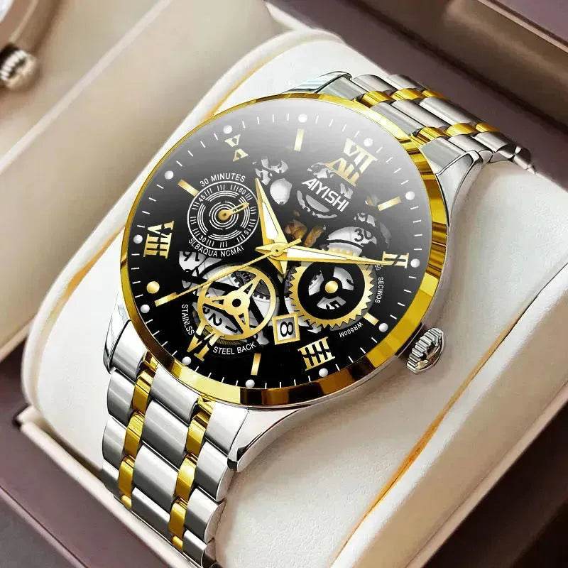 Men's Automatic Non-mechanical Men's Watch Stainless Steel Waterproof - EX-STOCK Canada