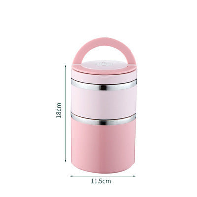 Commuters Students With Lid Portable Stainless Steel Insulation Lunch Box EX-STOCK