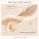 Product packaging with skincare and makeup theme, featuring a film on skin texture.