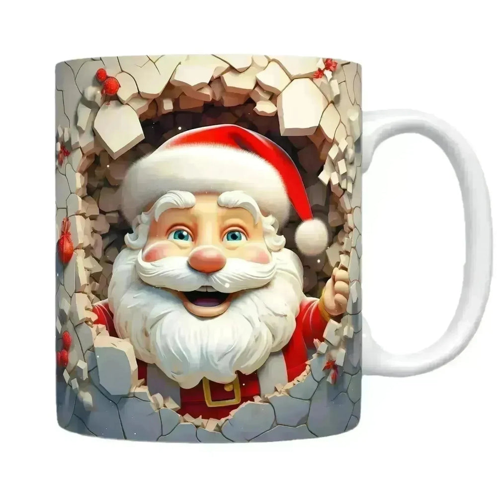 Creative 3D Christmas Ceramics Mug Christmas gift - EX-STOCK CANADA