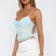 Charming Lace Camisole Top Summer Slim Gauze Backless Vest Fashion Lace-up Evening Top for Women Low Back Tops - EX-STOCK Canada