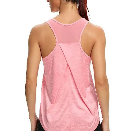 I-shaped Vest Mesh Yoga Sports Running Vest Sleeveless Workout Clothes - EX-STOCK CANADA
