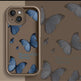 Blue Butterfly Printed Edging Drop-resistant Phone Case EX-STOCK Canada 