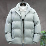Winter Cotton padded Velvet Thick Stand Collar Rain Puffer Jacket for men - EX-STOCK Canada