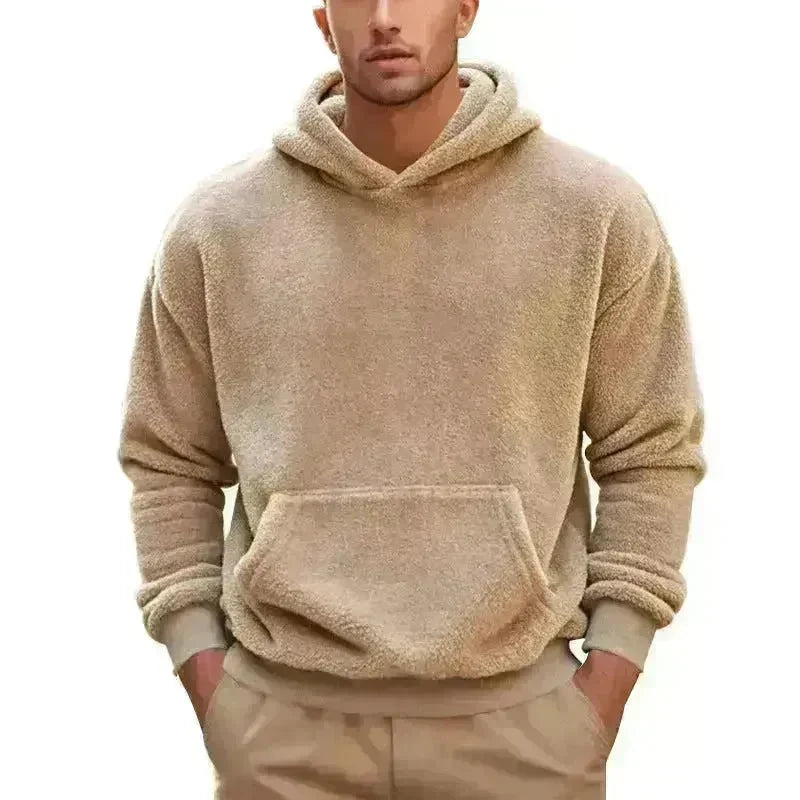 Fall Winter Fleece Plush thick Hoodie Pullover tops for men - EX-STOCK CANADA