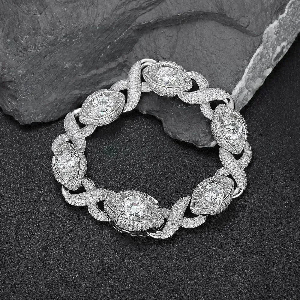 Men's Fashion Hip Hop Zircon Bracelet Cuban Link Chain - EX-STOCK CANADA