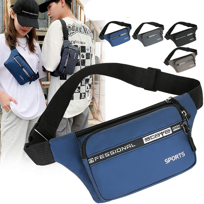 Men's Sports Waist Bag – High Capacity Fanny Pack & Shoulder Bag