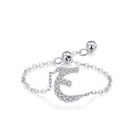 S925 Sterling Silver Niche Style Arabic Letters Pull-out Chain All-match Stackable EX-STOCK Canada 