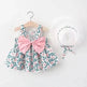 Casual Newborn Baby girl Printed Bow Princess Dress - EX-STOCK Canada