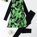 Muslim Women's Long-sleeved Trousers Two-piece Swimsuit - EX-STOCK Canada