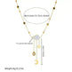 White Shell Cloud Star Moon Long Fringe Water Drop Fashion Necklace - EX-STOCK CANADA