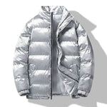 Men's Winter Fashion Printed Zip button Thick Rain Puffer Jacket - EX-STOCK Canada