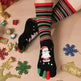 Cute Winter Christmas socks Five-finger  Elastic absorbent Split-toe - EX-STOCK CANADA