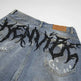 Punk Make Old Ripped Letter Denim Trousers Men Jeans - EX-STOCK CANADA