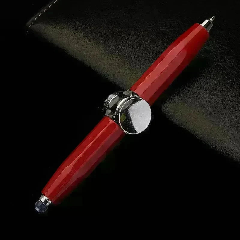 Creative Multi-Function LED Pen Spinning Decompression Gyro Metal Ballpoint Pen Fashion Office School Supplies Writing Pens - EX-STOCK CANADA