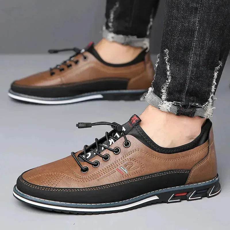 Genuine Leather Sports Comfortable And Non-slip Waterproof Leather Formal Shoes for Men - EX-STOCK Canada