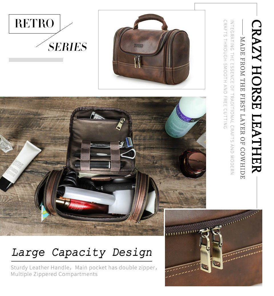 Vintage Cowhide Multi-Training Bag Portable Pouch | EX-STOCK Canada 