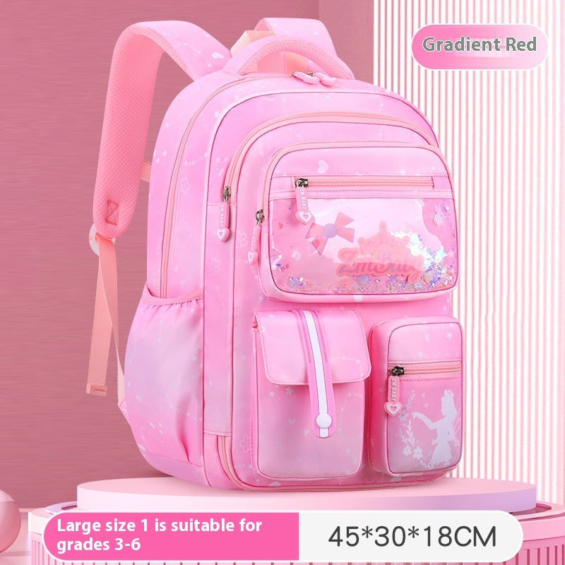 Cute Cartoon Large Capacity Spine Protection Children's Load Reducing Schoolbags EX-STOCK