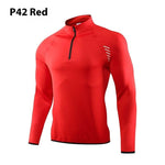 Half Zipper Long Sleeve Workout Top Outdoor Running Quick-drying Gym Shirt - EX-STOCK Canada