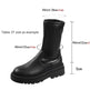 Thick Sole Knee High Boots For Women Chunky Heel Black Long Boots Leather Knight Boots Fashion Winter Shoes - EX-STOCK Canada