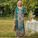 Women's Middle East Plus Size Loose Robe Seaside Resort Dress Maternity Dress - EX-STOCK Canada