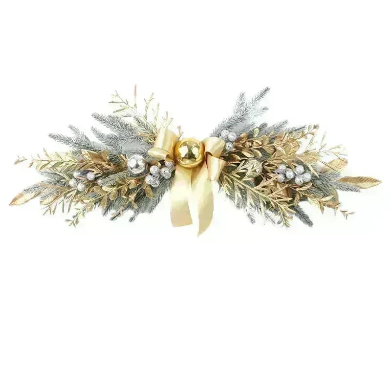 Golden Christmas Plastic Wire Garland Rattan Decorations - EX-STOCK CANADA