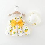 Casual Newborn Baby girl Printed Bow Princess Dress - EX-STOCK Canada
