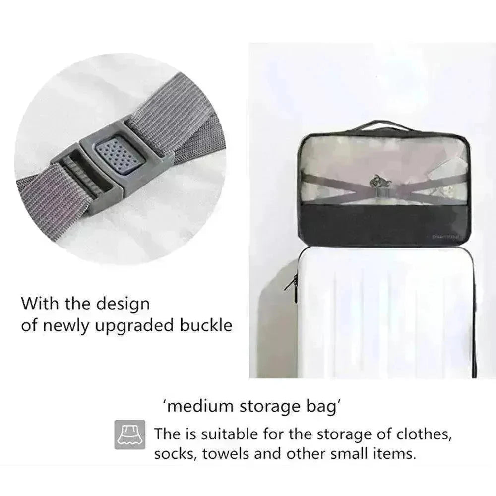 7pc Packing Cubes Luggage Storage Organiser Travel Bags - EX-STOCK CANADA